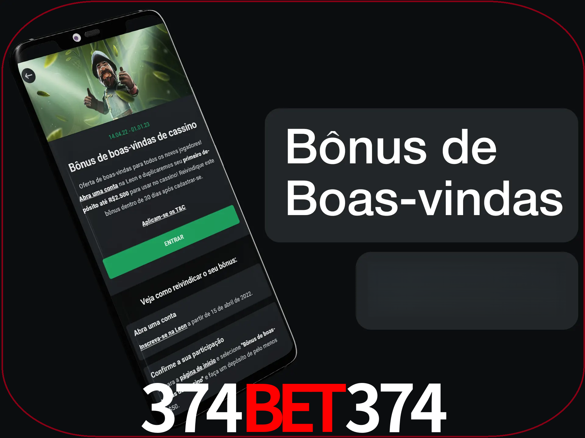 Não se esqueça de usar o bônus de boas-vindas.